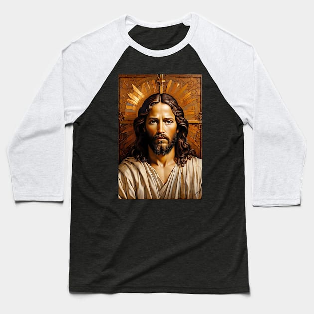 Jesus of Nazareth Baseball T-Shirt by Ratherkool